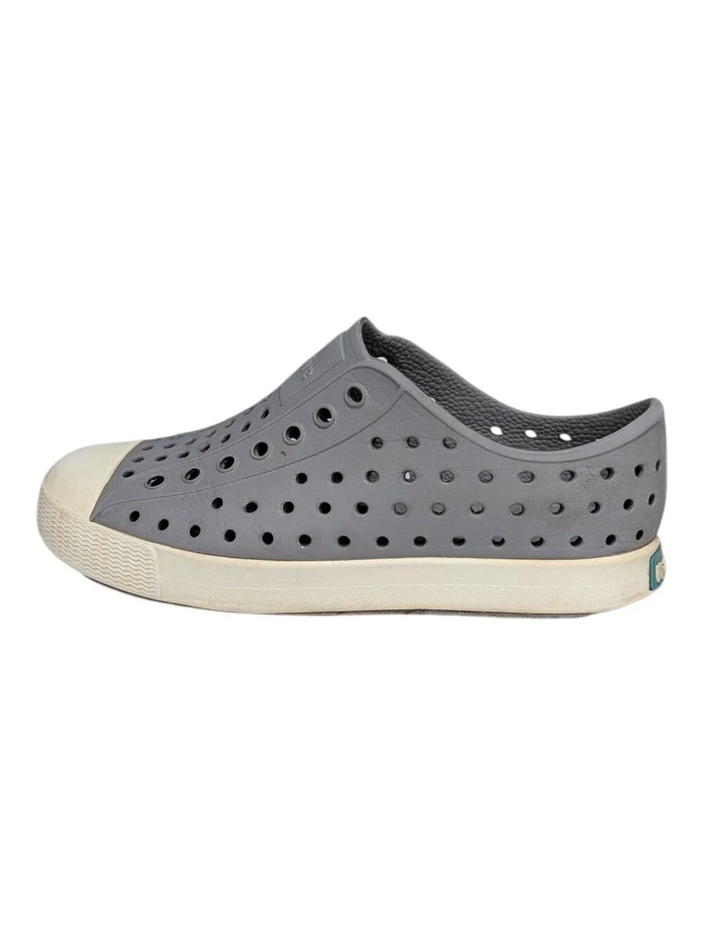 Native Kids Jefferson Slip On Shoes Sneaker Sandal Gray Boy Girl Size 12